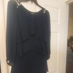 SLNY dark blue dress, size 8,